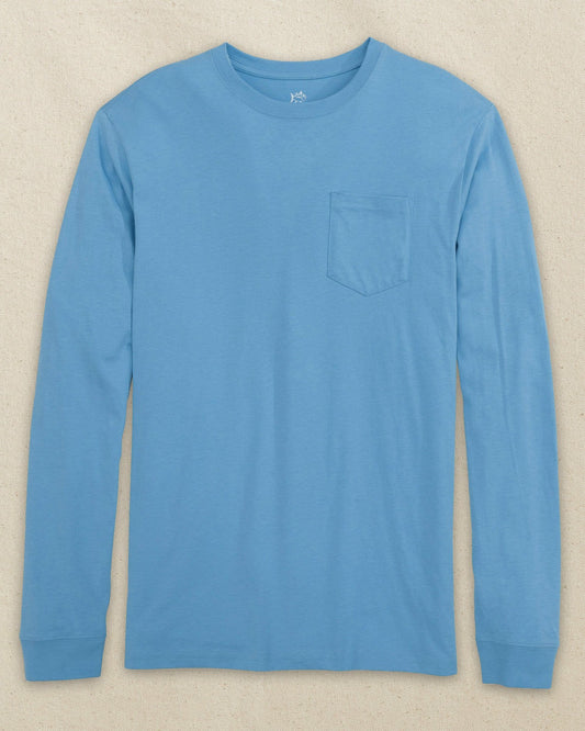Rush Blue Classic Long Sleeve Pocket T-Shirt