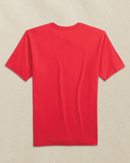 Embroidered Skipjack T-Shirt - Red & Black