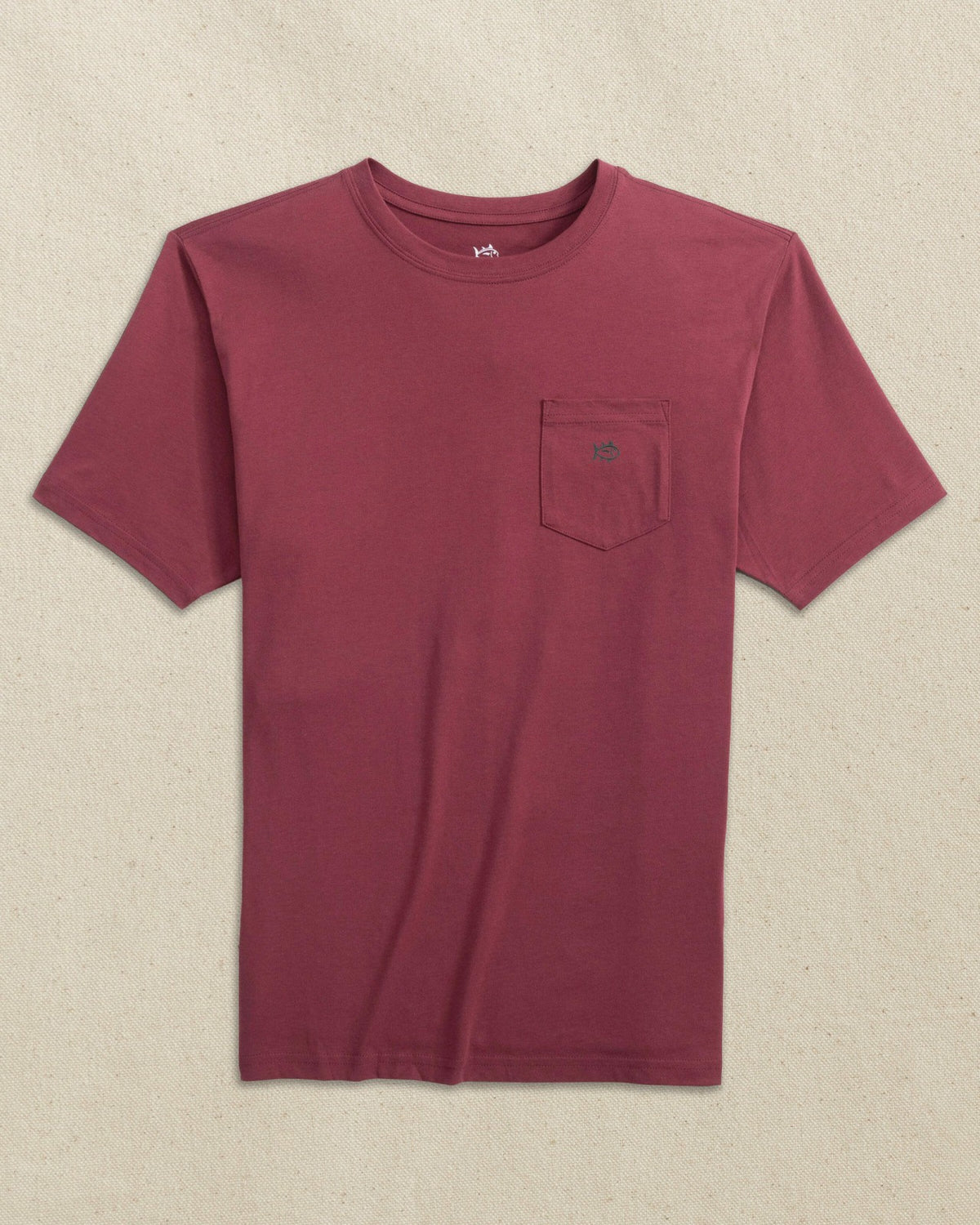 Embroidered Skipjack T-Shirt - Chianti & Black