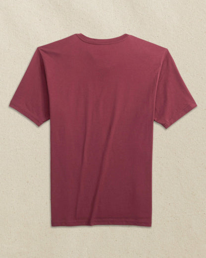 Embroidered Skipjack T-Shirt - Chianti & Black
