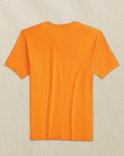 Embroidered Skipjack T-Shirt - Orange & White