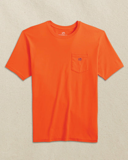 Embroidered Skipjack T-Shirt - Orange & Purple