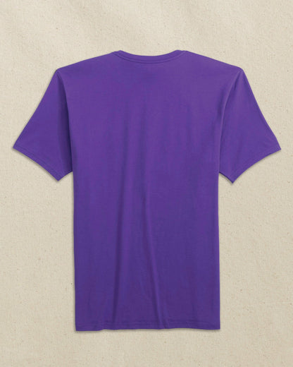 Embroidered Skipjack T-Shirt - Purple & Yellow
