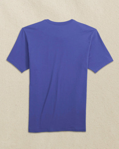 Embroidered Skipjack T-Shirt - Blue & Orange