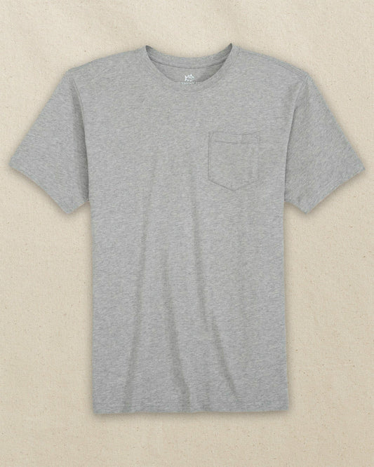 Heather Grey Classic Short Sleeve Pocket T-Shirt