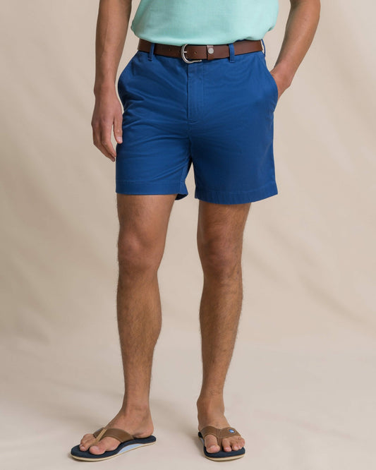 Channel Marker 7" Chino Short - Nautical Blue
