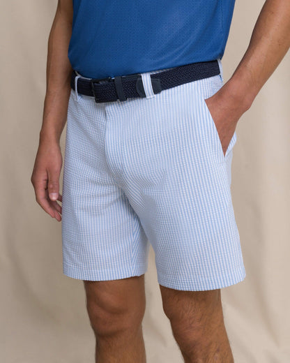 Coral Vista Seersucker 8" Performance Short