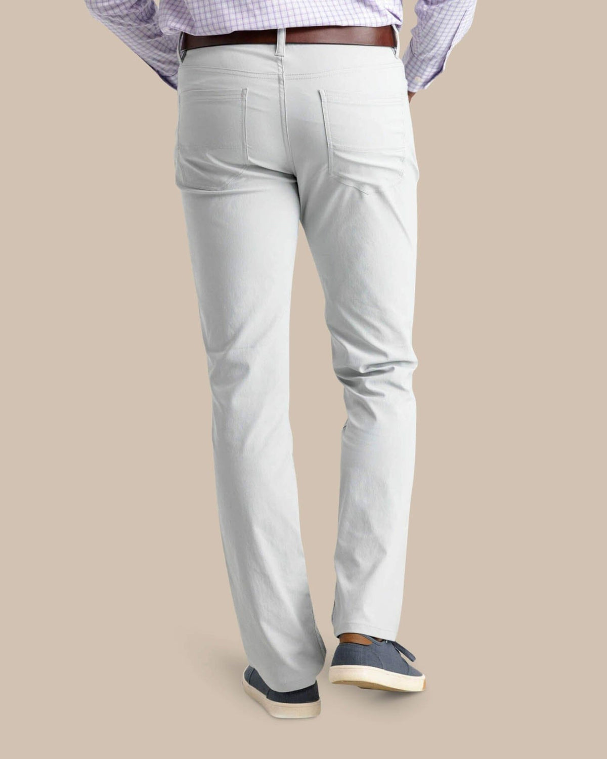 Mens Slim Fit Performance Chino Pants – Grey