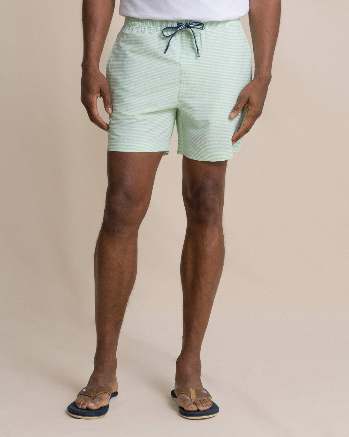 Seersucker Stripe Maritime Swim Trunk