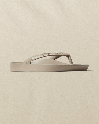 Archies Taupe Arch Support Flip Flop