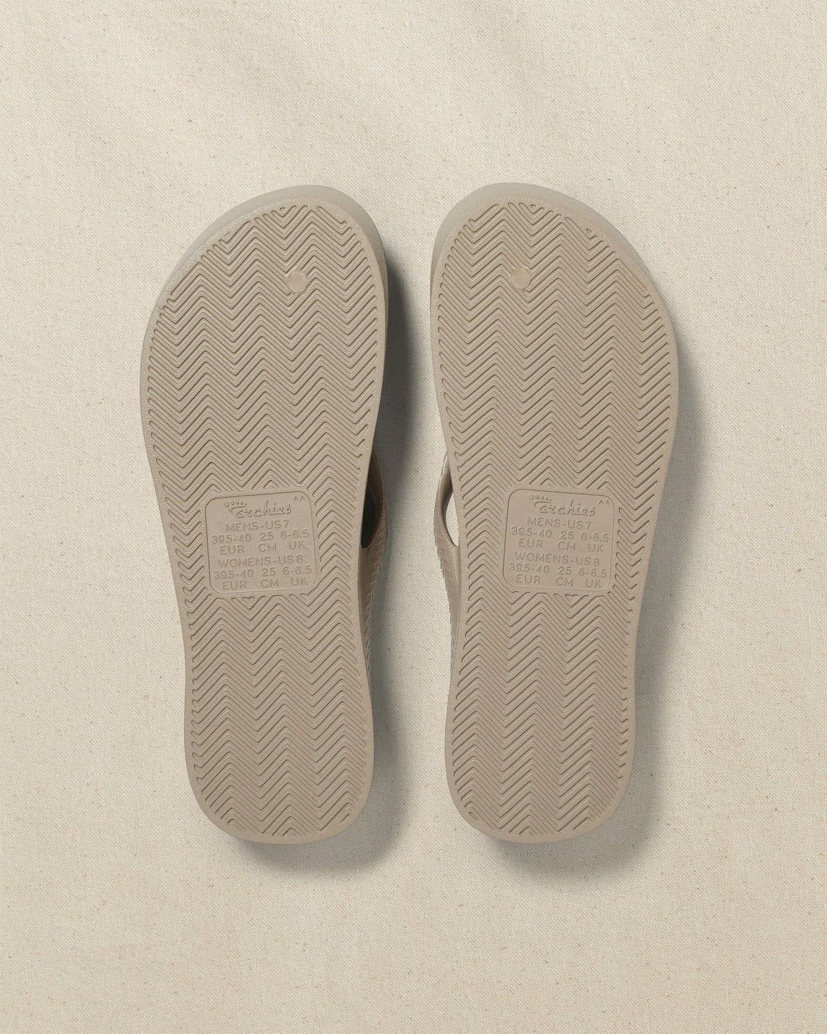 Archies Taupe Arch Support Flip Flop