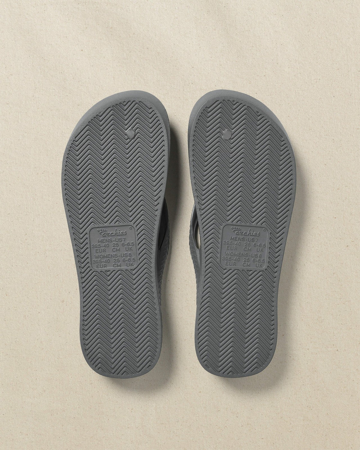 Archies Charcoal Arch Support Flip Flop