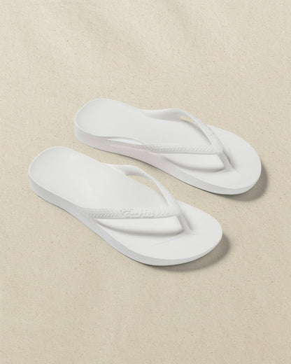 Archies Classic White Arch Support Flip Flop