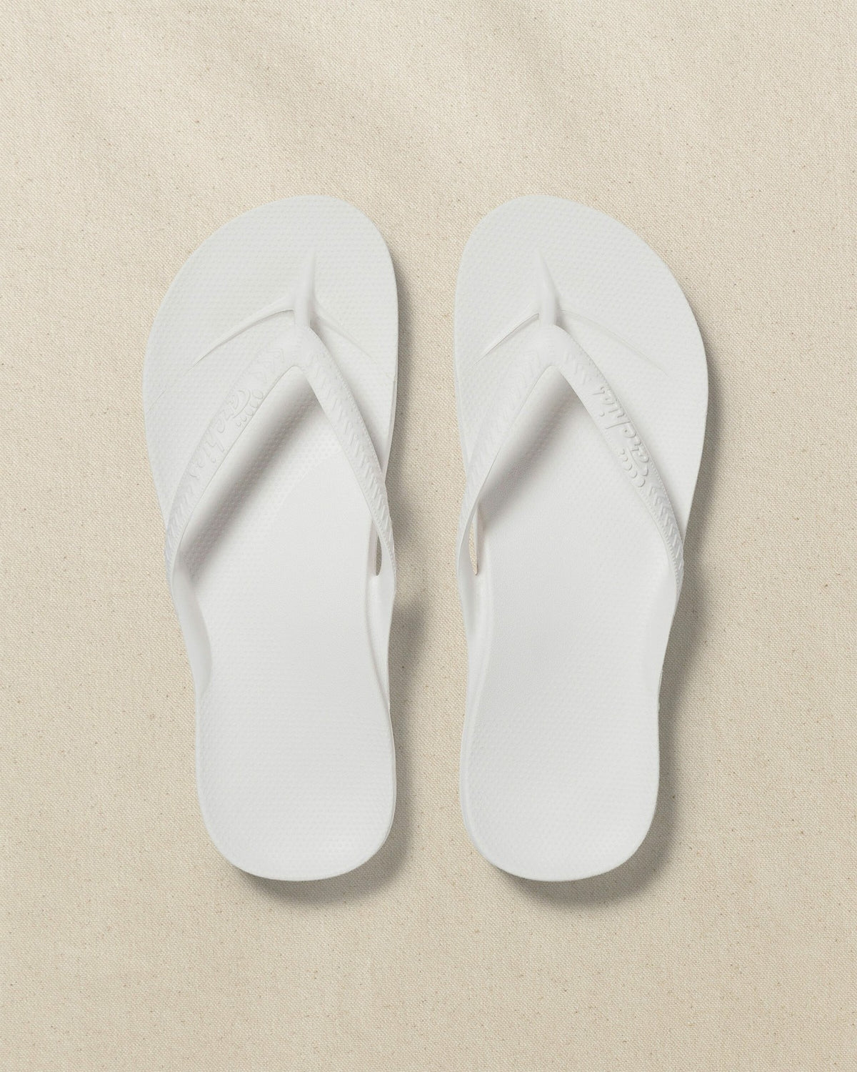 Archies Classic White Arch Support Flip Flop