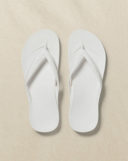 Archies Classic White Arch Support Flip Flop