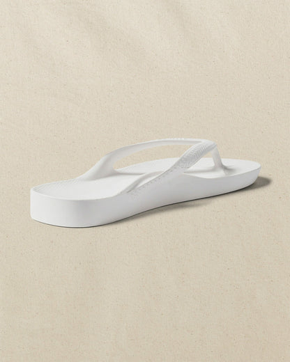 Archies Classic White Arch Support Flip Flop