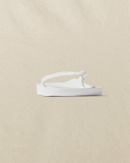 Archies Classic White Arch Support Flip Flop