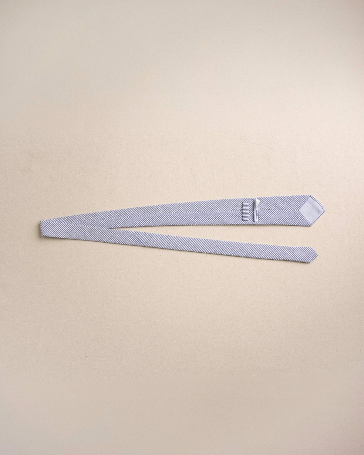 High Cotton Blue and White Seersucker Necktie