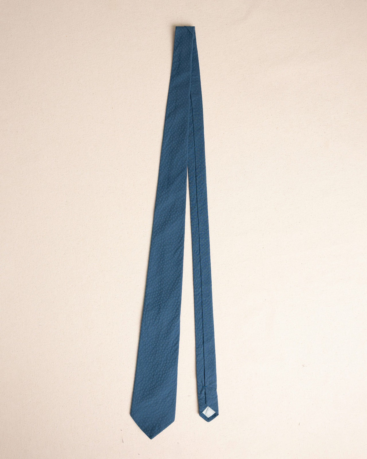 High Cotton Nautical Blue Seersucker Necktie