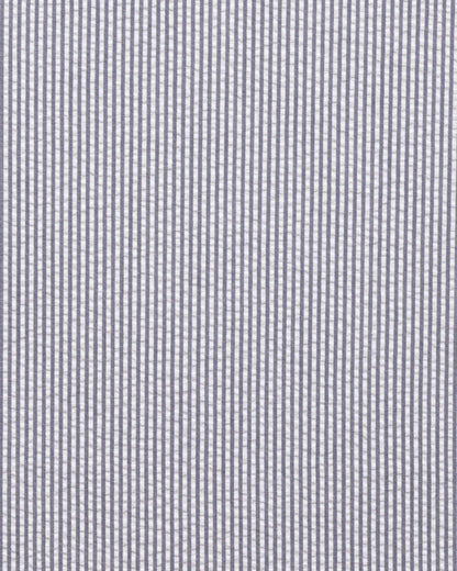 Blue and White Seersucker Pocket Square
