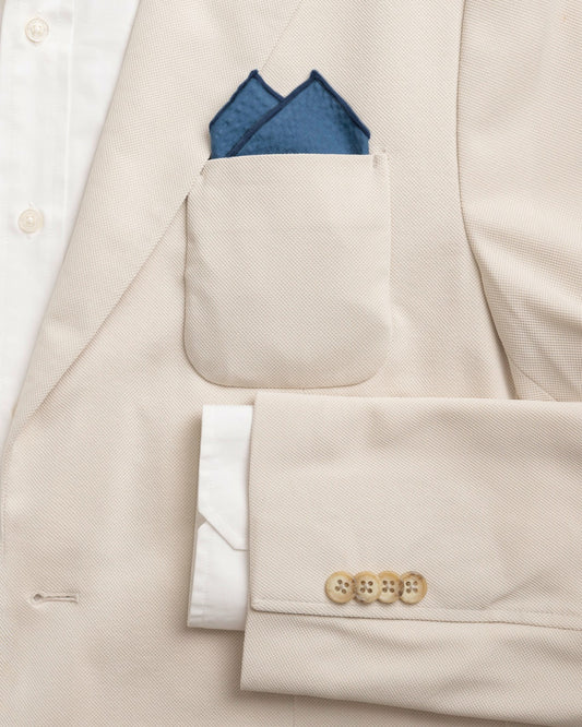 Nautical Blue Seersucker Pocket Square