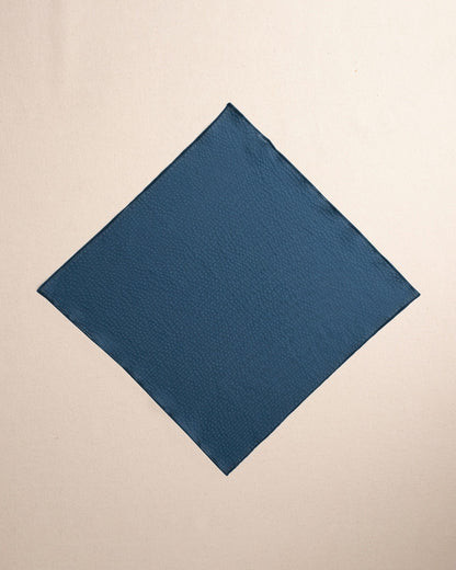 Nautical Blue Seersucker Pocket Square