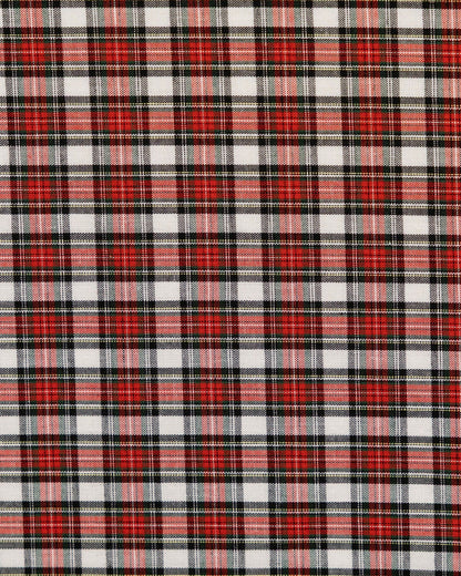 Peppermint Plaid Cotton Pocket Square