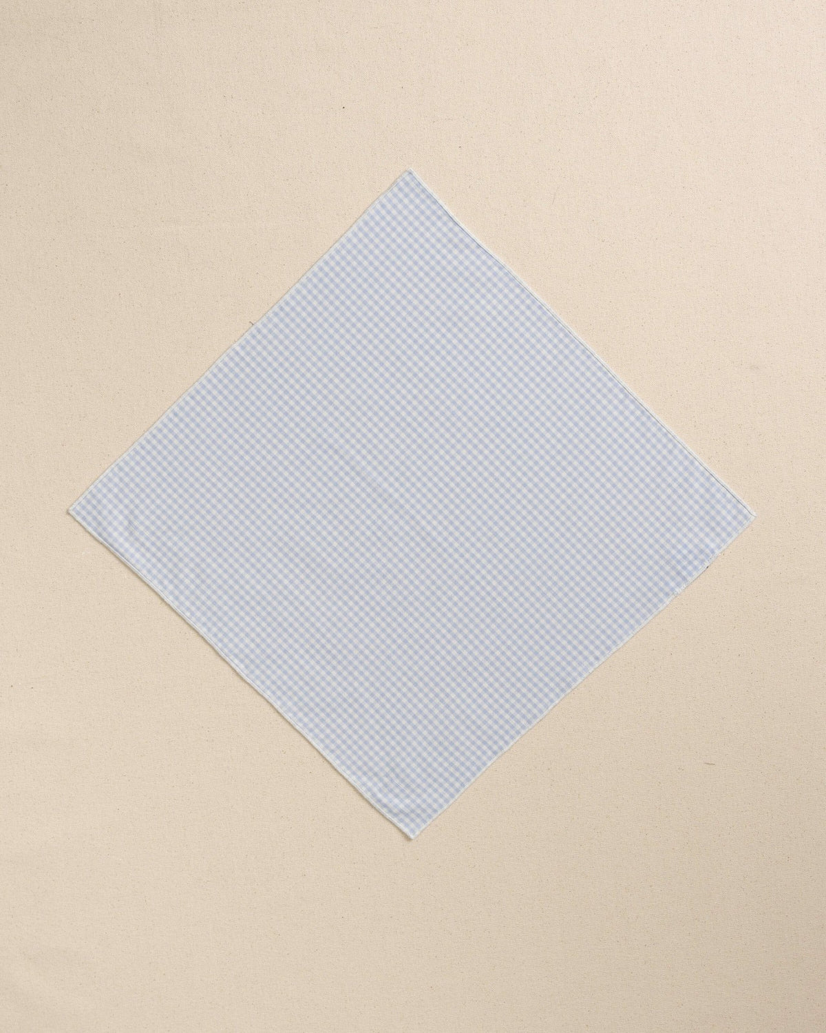 Blue Gingham Pocket Square