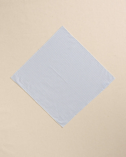 Blue Gingham Pocket Square