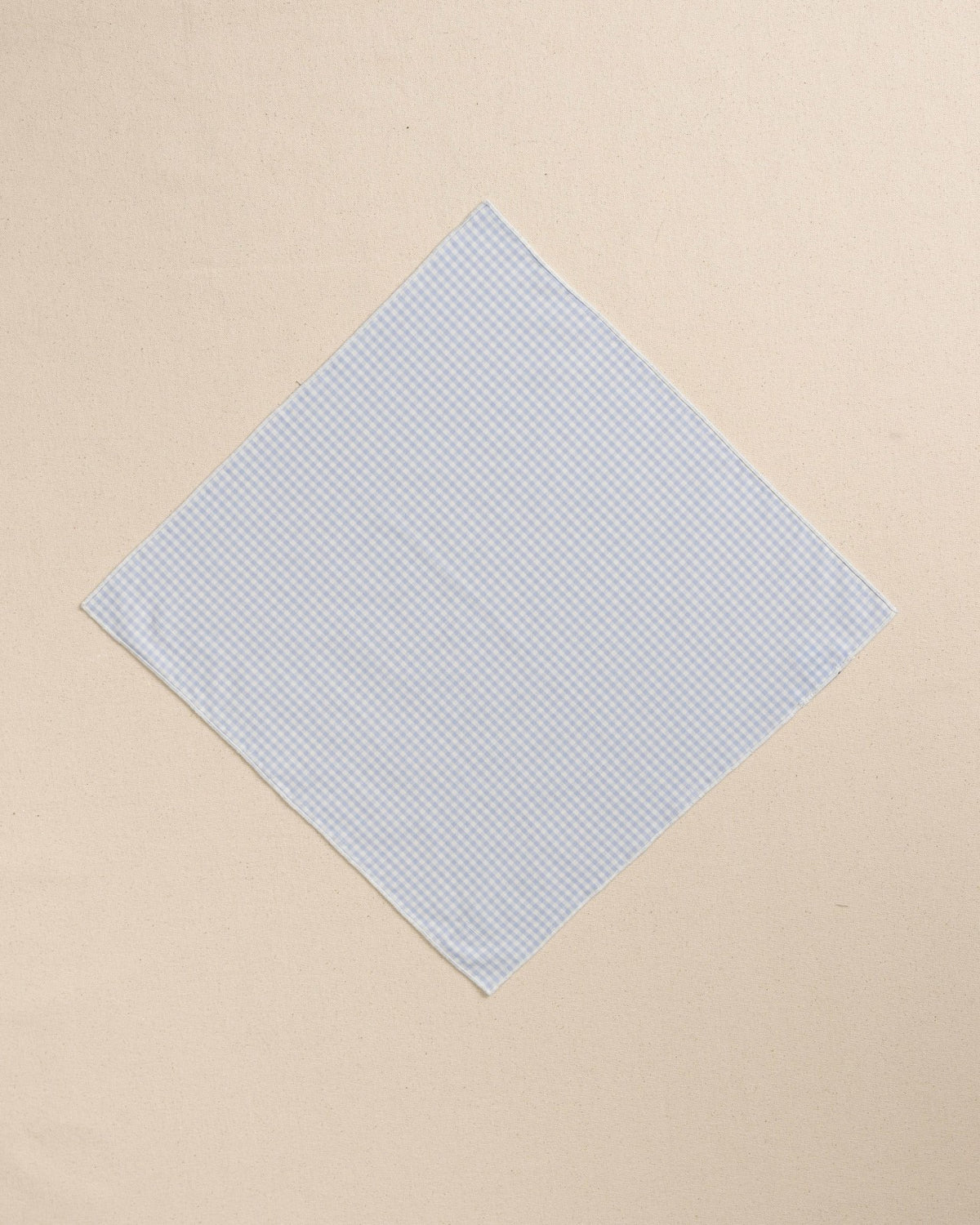 Blue Gingham Pocket Square