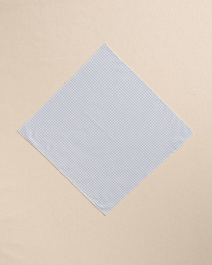 Blue Gingham Pocket Square