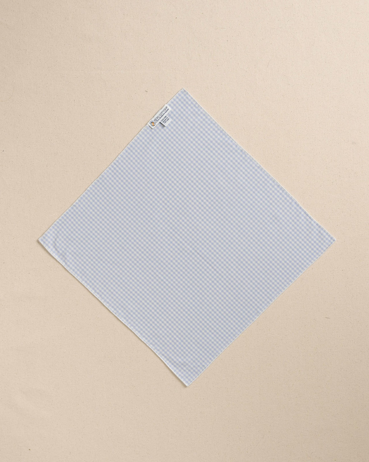 Blue Gingham Pocket Square