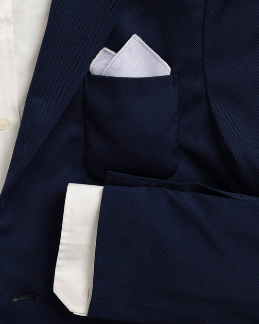 Blue Chambray Pocket Square