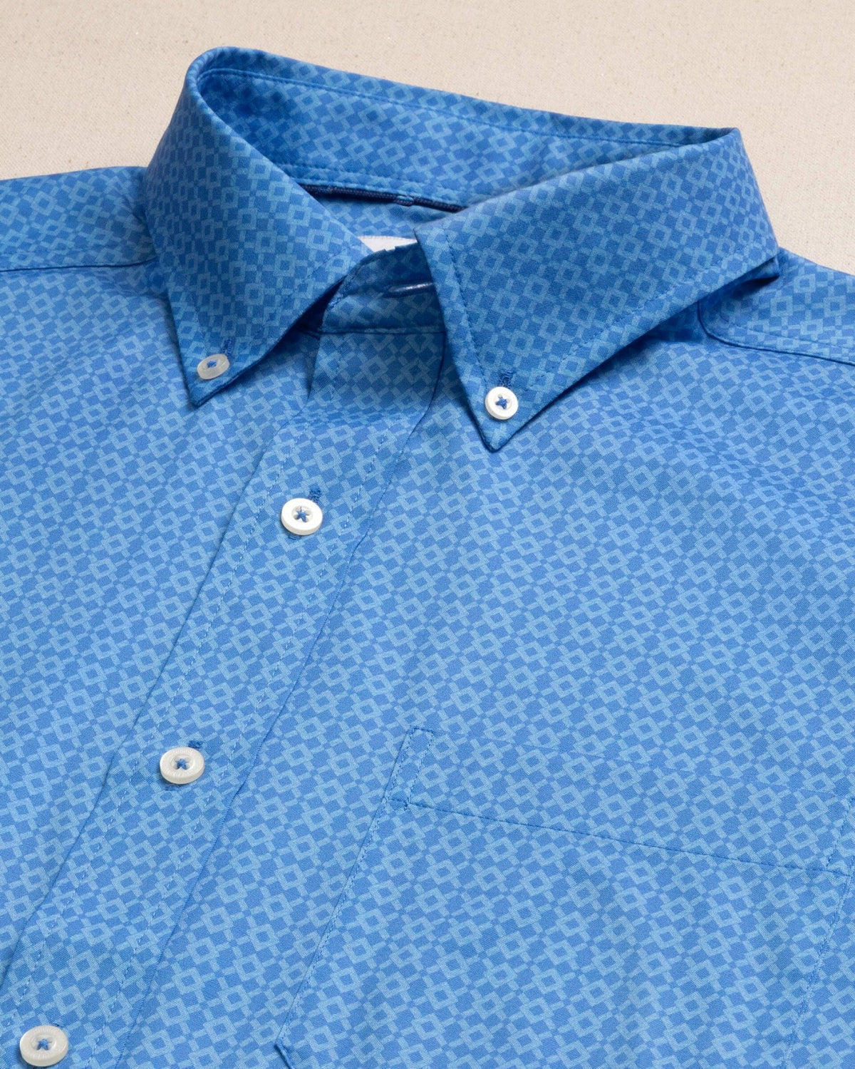Seaside Geo Short Sleeve Sport Shirt