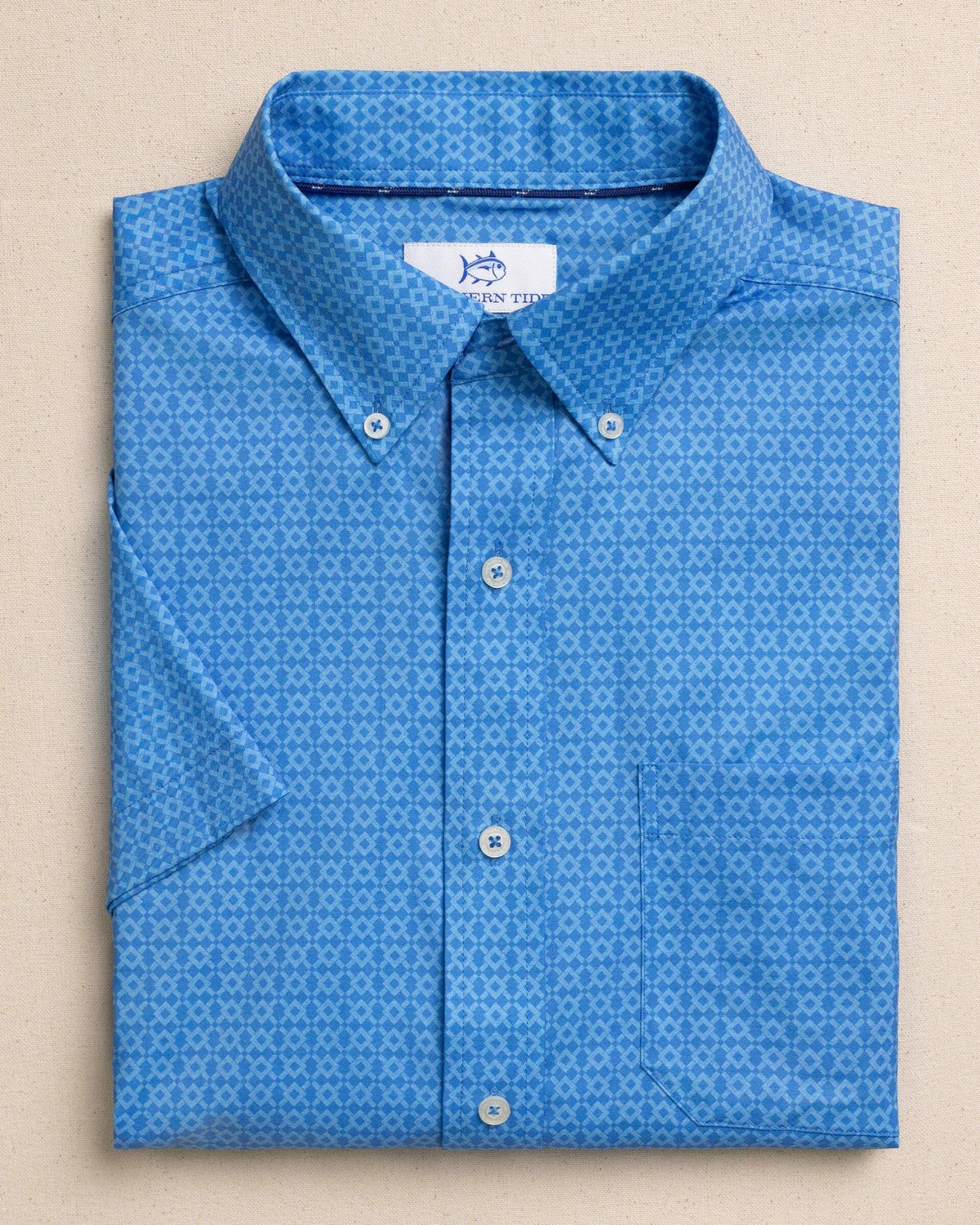 Seaside Geo Short Sleeve Sport Shirt
