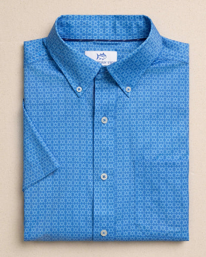 Seaside Geo Short Sleeve Sport Shirt