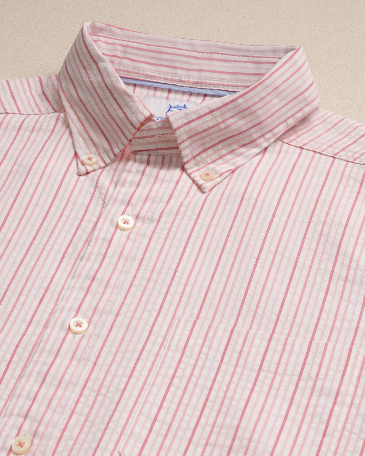 Marina Seersucker Short Sleeve Sport Shirt