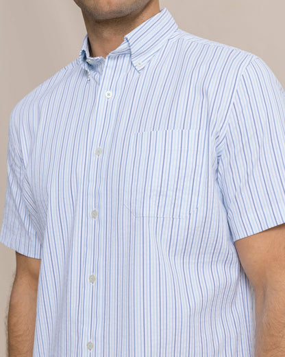 Marina Seersucker Short Sleeve Sport Shirt