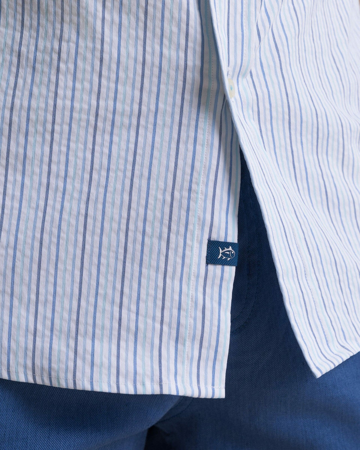Marina Seersucker Short Sleeve Sport Shirt