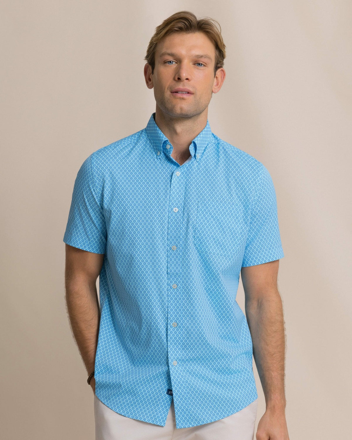 Flower Garden Short Sleeve Sport Shirt