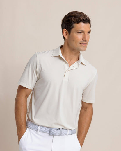 brrr°®-eeze Meadowbrook Stripe Polo - Sand White