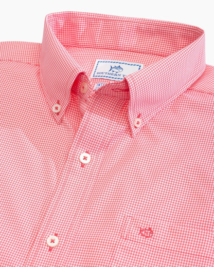 Gingham Intercoastal Performance Sport Shirt