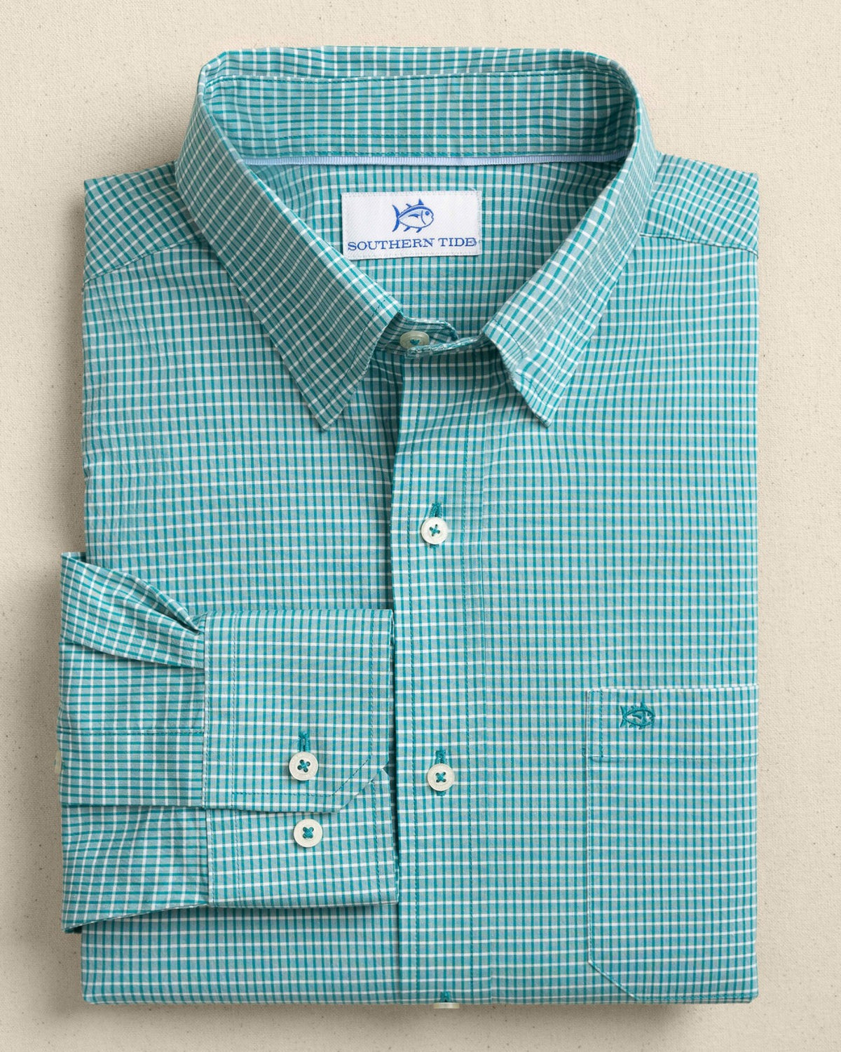 Crofton Plaid Charleston Sport Shirt - Spruce