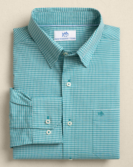Crofton Plaid Charleston Sport Shirt - Spruce
