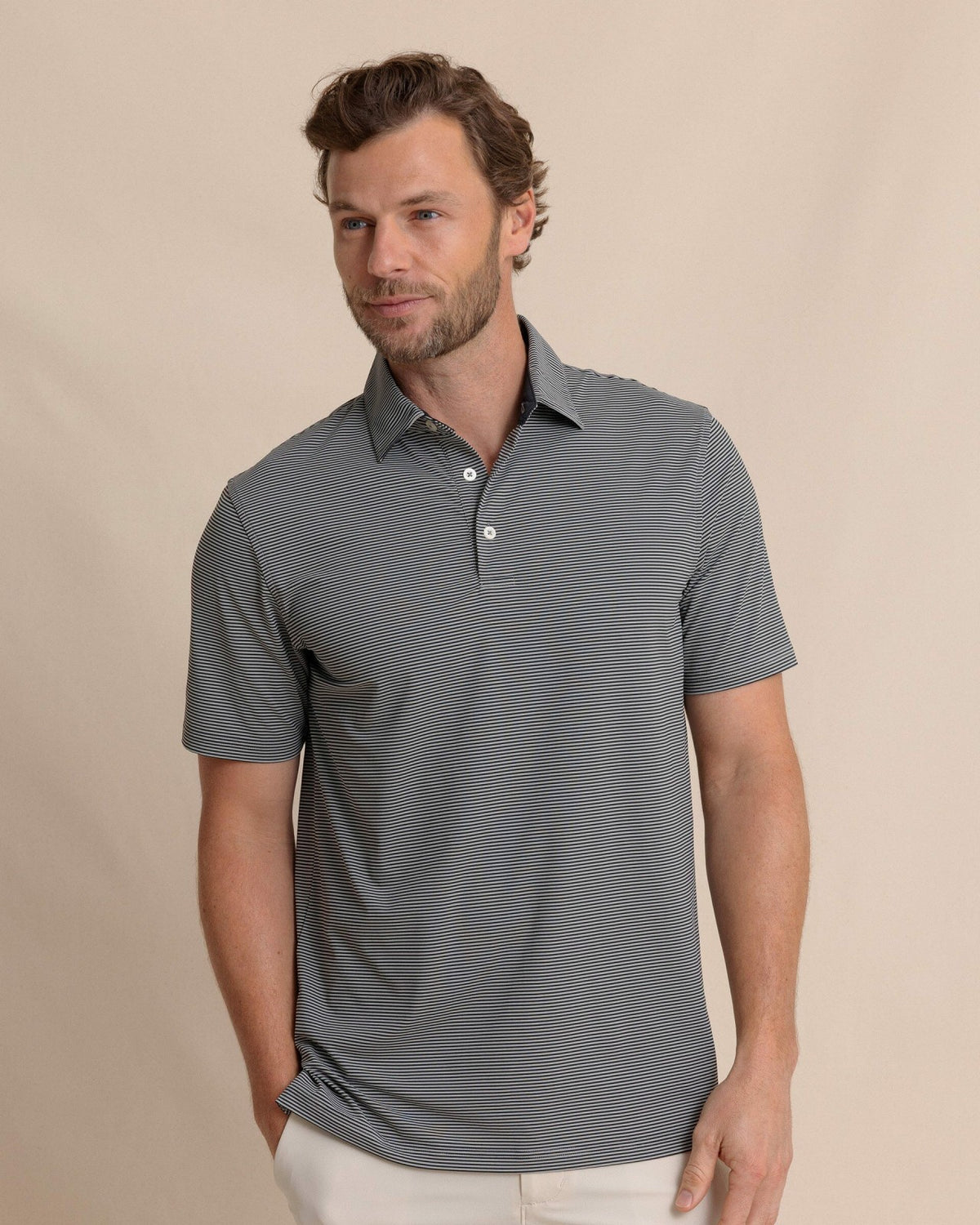 brrr°®-eeze Meadowbrook Stripe Polo - Steel