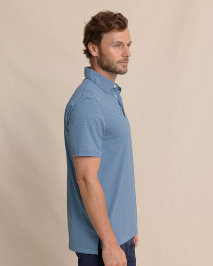 brrr°® Meadowbrook Stripe Polo - Ocean Channel
