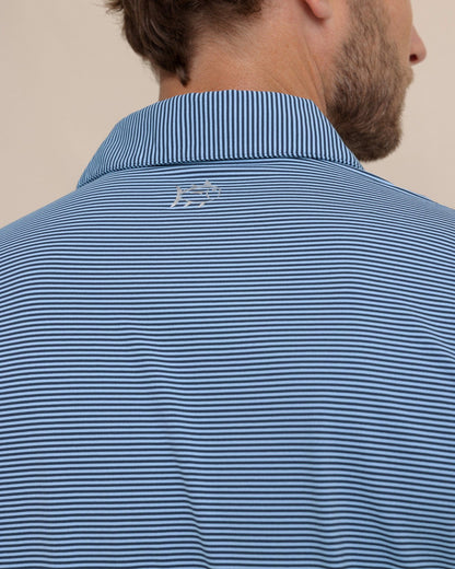 brrr°® Meadowbrook Stripe Polo - Ocean Channel