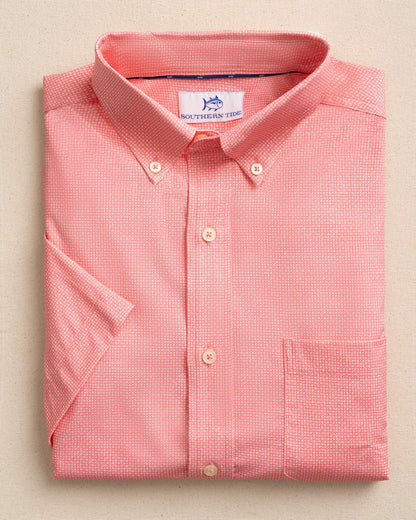 Eastport Heather brrr°® Short Sleeve Sport Shirt