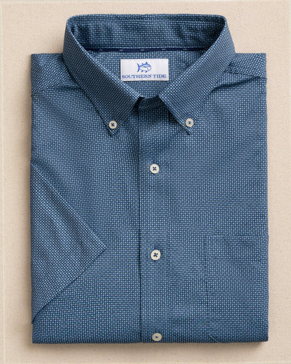 Eastport Heather brrr°® Short Sleeve Sport Shirt