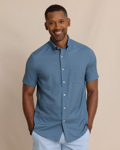 Eastport Heather brrr°® Short Sleeve Sport Shirt